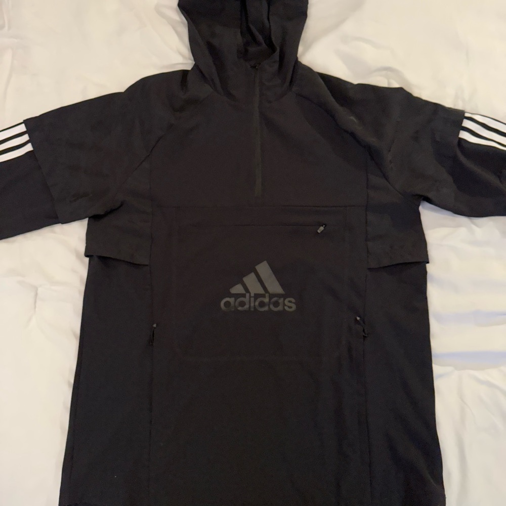 Adidas training sport hoodie, US size small, black,